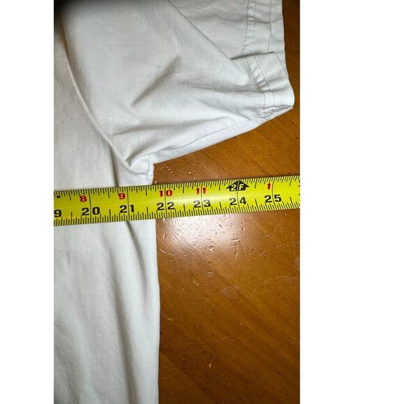 Birddogs Splatter Graphic Tee Shirt Short Sleeves Crewneck White Blue Size XL - Picture 10 of 10